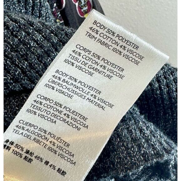 Free People We The Free Blossom Thermal Boho Patchwork  Balloon Sleeves Tunic L - Picture 7 of 11